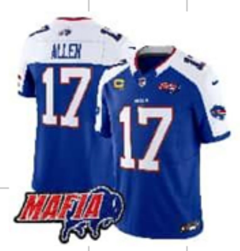 Men Buffalo Bills 17 Allen blue Nike 2025 Limited NFL Jersey style 0033